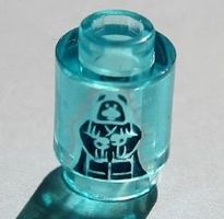 Lego Stein mit SW Darth Sidious Hologramm Muster(3062pb037)