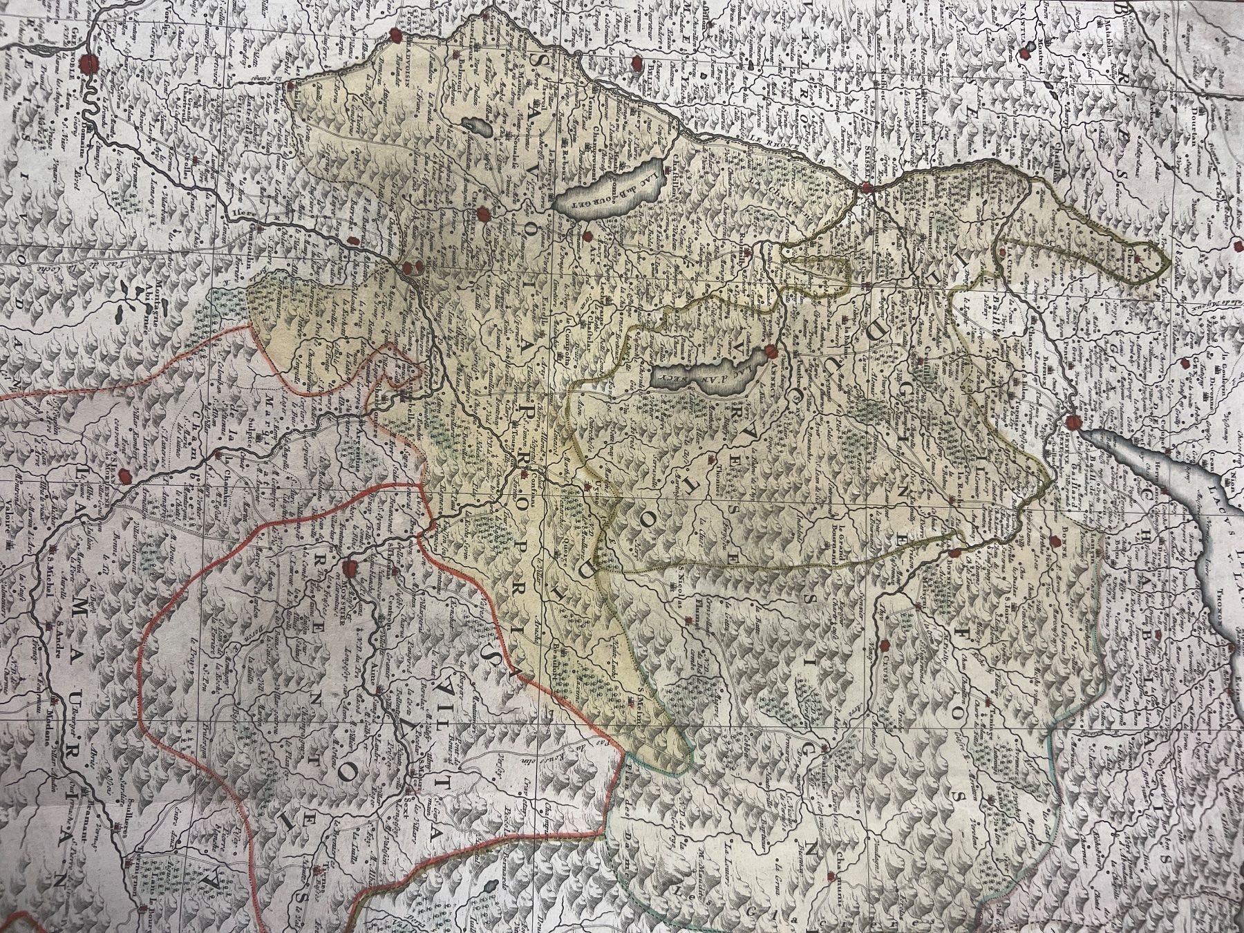 Cartine & Atlanti: CARTE GÉOGRAPHIQUE DE LA SAVOIE DATÉE 1749 – Usato da Genève venduto da Qanil77 4