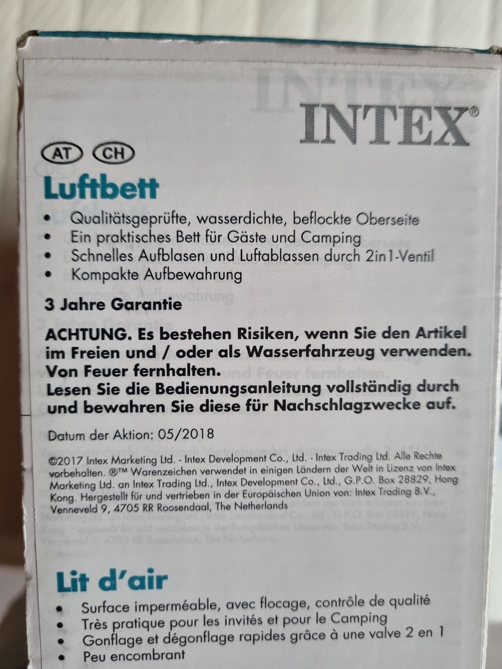 Matratzen: Luftbett / Luftmatratze 100cm x 190cm – Neu (gemäss Beschreibung) aus Wildhaus von Lurch1971 1