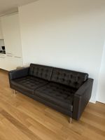 Dark Brown Leather Sofa as New !