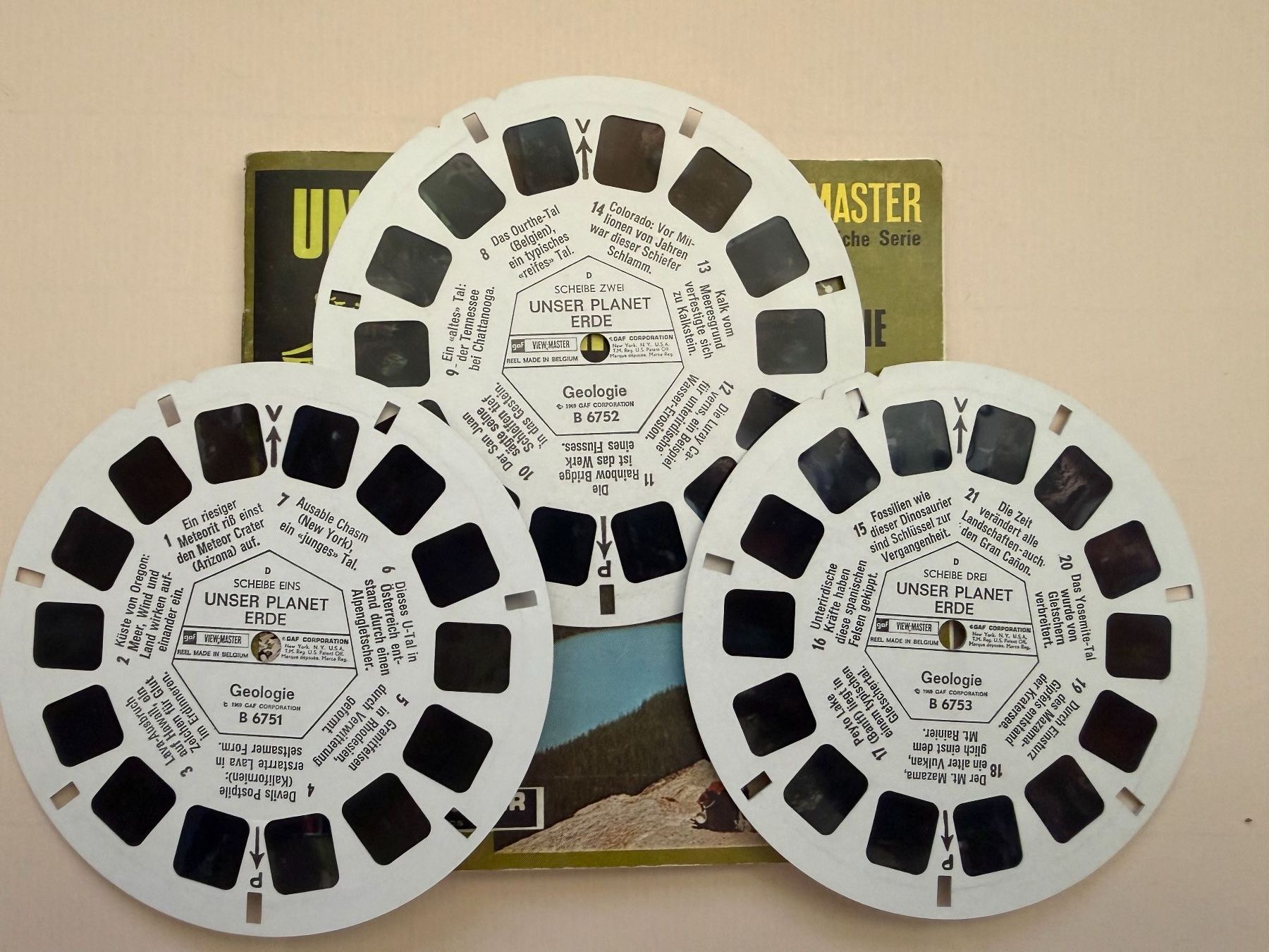 View-master Giocattoli: View-Master 3D: Nr. B 675 UNSER PLANET ERDE – Usato da Tegerfelden venduto da siebenmacky 4
