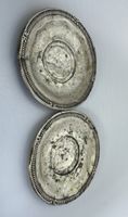 2 antike versilberte oder silberne Untersetzer 10,4 cm 31,14
