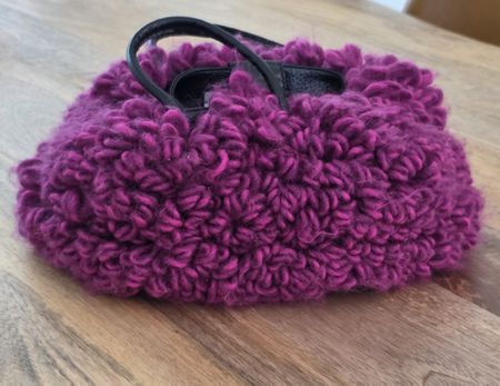 Roberto Giannelli  Wolle Pink Handtasche  Italy 