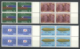 1975, Sonderpostmarken I, Viererblöcke **
