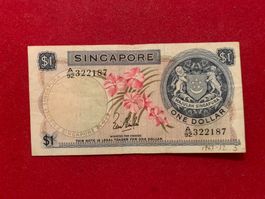 SINGAPORE - One Dollar N.D.(1967-72) - SS / TB