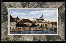 Pasepartout-AK Solothurn, Partie an der Aare