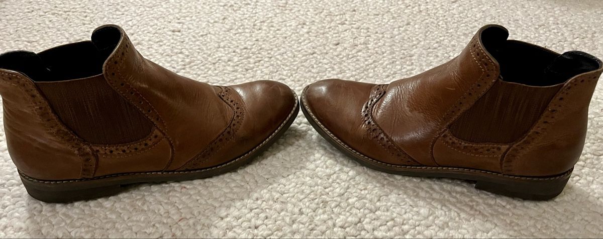 Damenschuhe: Chelsea Boots Cognac – Gebraucht aus Genthod von Bilibi 2