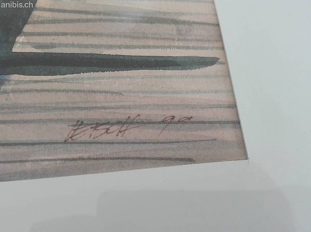 Gemälde: Acryl auf Papier, signiert, 1999 – Gebraucht aus Zürich von axolottchen 1