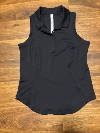 Lululemon Polo-Shirt ärmellos Gr. 6 (S) schwarz