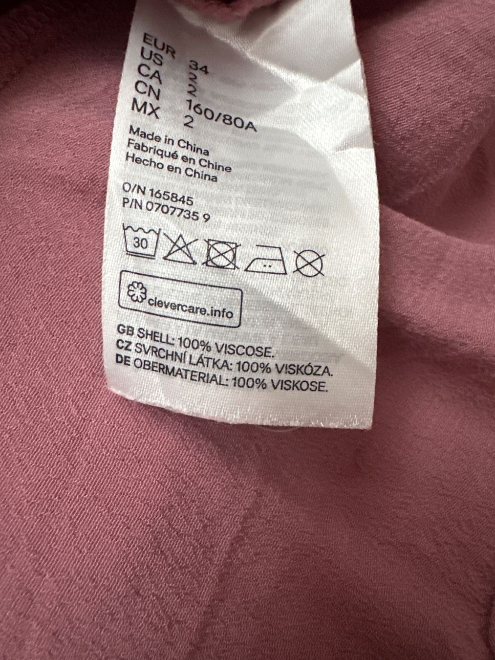 H&M Camicette: H&M Bluse Grösse 34 altrosa - top Zustand – Usato da Buchs AG venduto da Dasmusstduhaben 2