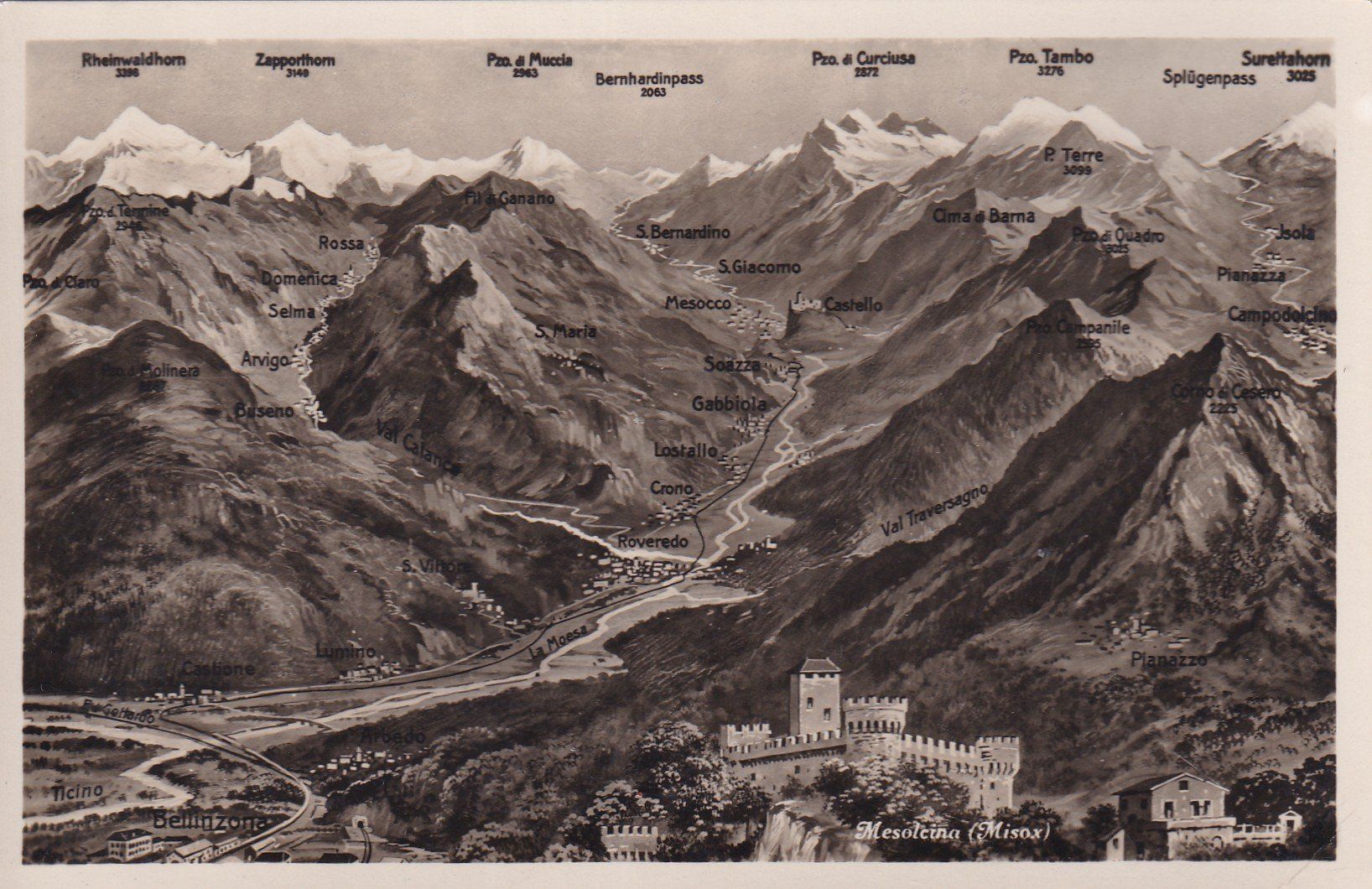 Cartoline postali: Mesolcina (Misox) – Usato da Cormoret venduto da Pascalll2001