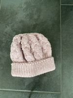 Selbst gestrickte rosa Mütze sehr elastisch unisex