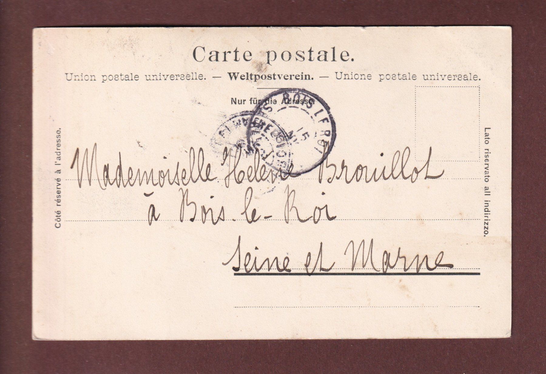 Ansichtskarten: LUZERN - Gütsch - Pension Wallis - 1906 – Gebraucht aus Pully von nicecards-shop 1