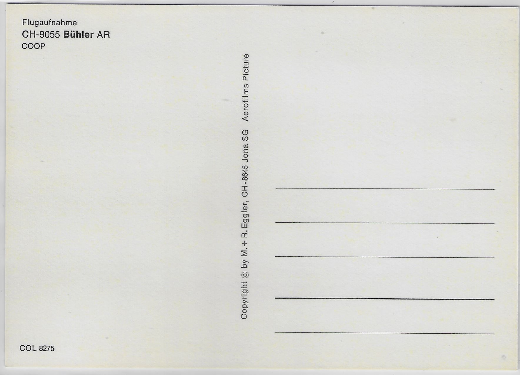 Cartoline postali: Flugaufnahme Bühler AR - Coop – Antico da Ettingen venduto da Kartenplanet 1