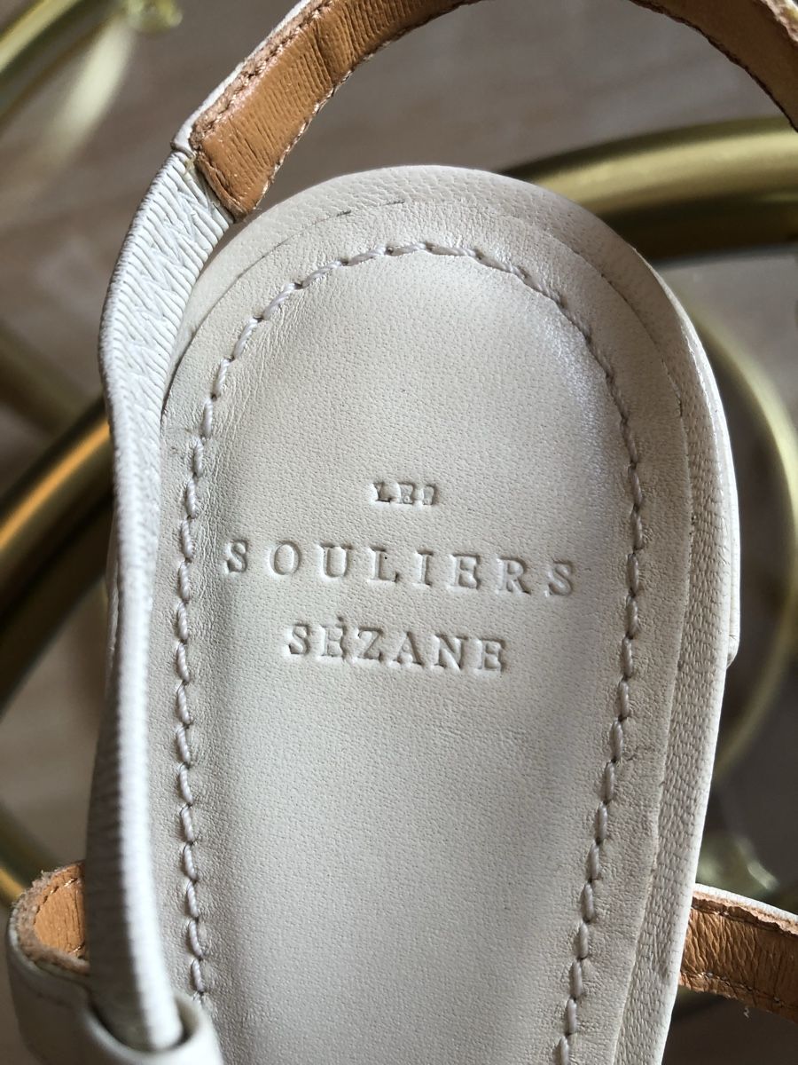 Sezane Damenschuhe: Sandales cuir écru Sézane – Neu (gemäss Beschreibung) aus Clarens von ale_yc7t 3