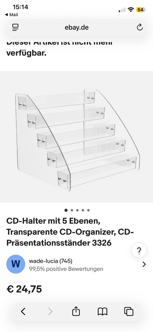 Scaffali: Acryl CD-Displayregal – Nuovo (secondo la descrizione) da Zug venduto da ele_q7bd 1
