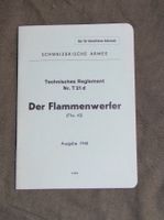 Der Flammenwerfer Flw 42, Tech. Reglement Nr. T 21 d