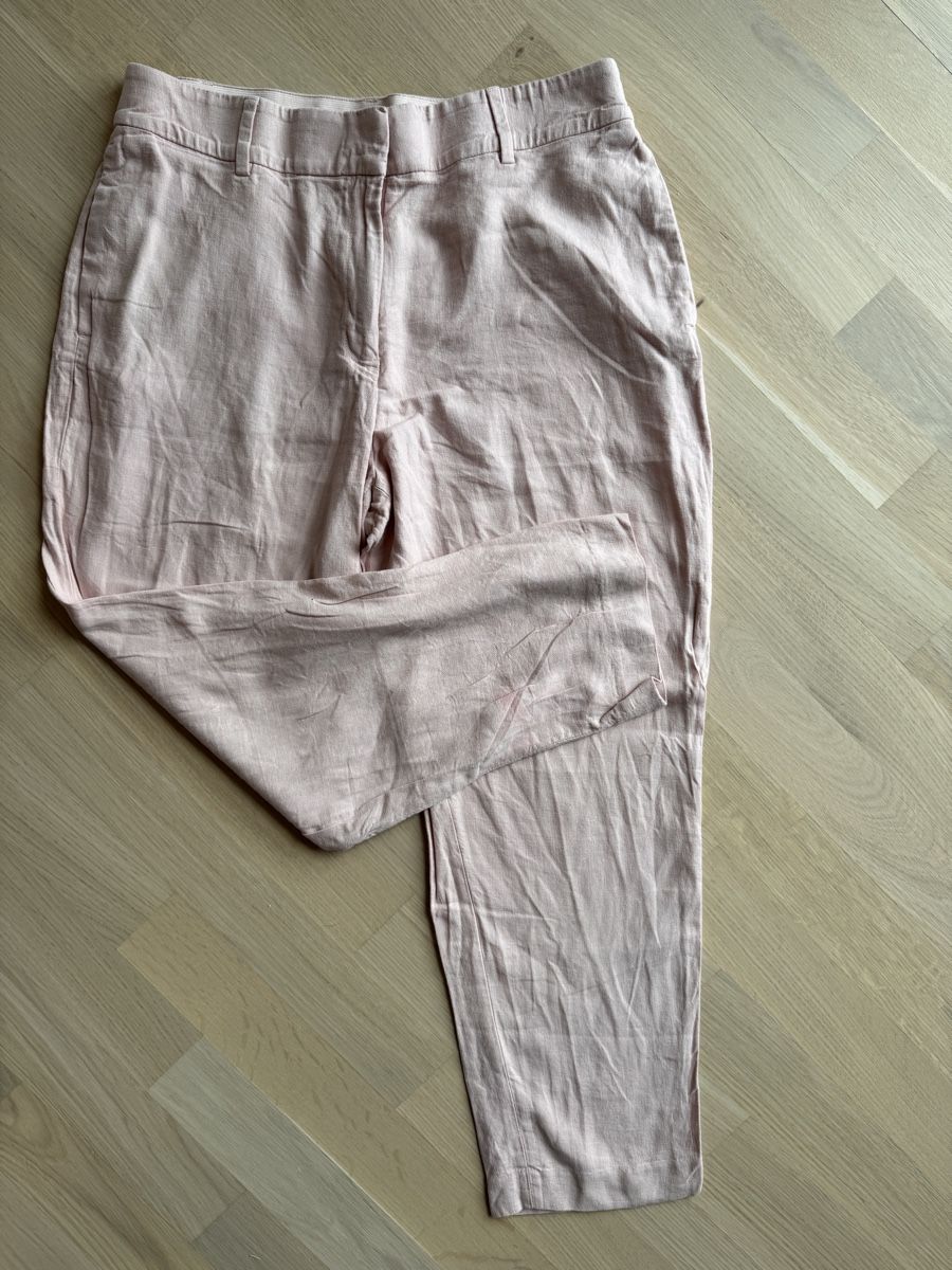 H&M Pantaloni: H&M Leinenhose, zartrosa, Gr. 44 – Nuovo (secondo la descrizione) da Aesch BL venduto da Sheisign