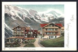 AK Mürren, Blick auf das Kurhaus, 1902