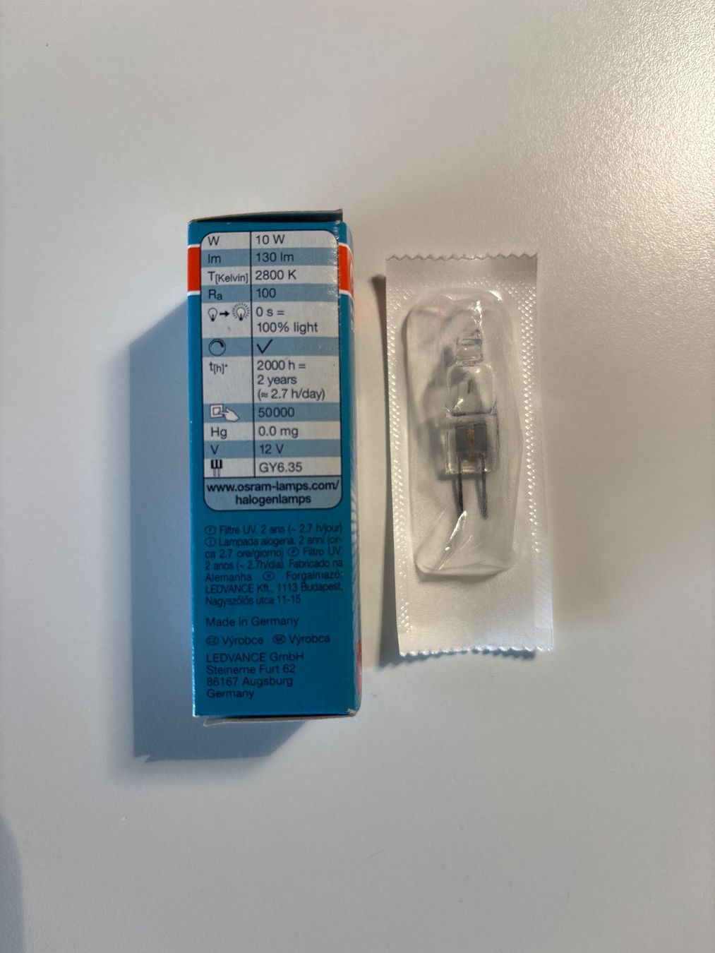 Osram Lampade: Halogen Stiftsockel 12V 10W G4 – Nuovo e nell'imballaggio originale da Kirchleerau venduto da koerbel 3