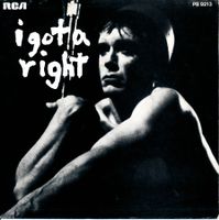 IGGY POP - I GOT A RIGHT (LIVE) (7'' Vinyl Single VG+)