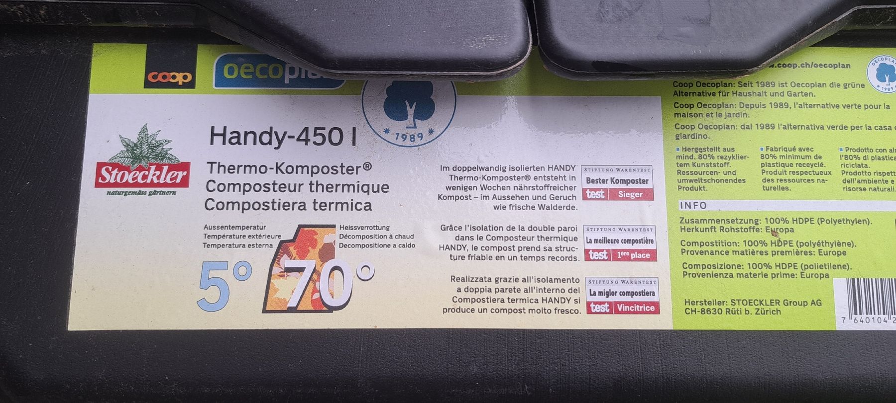Behälter & Ähnliches: Kompost Thermokomposter Handy 450 – Neu (gemäss Beschreibung) aus Koppigen von Maschinist87 1