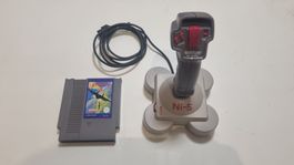 Nintendo NES Stealth Spiel mit Quick Joy Ni-5 Joystick