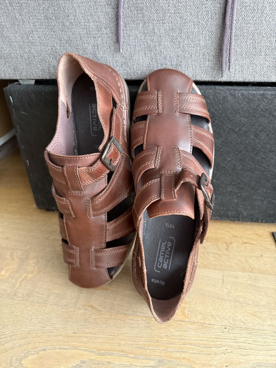 Scarpe da uomo: Camel Active Ledersandalen, Grösse 44.5 NEU – Nuovo e nell'imballaggio originale da Reinach AG venduto da innamac 4