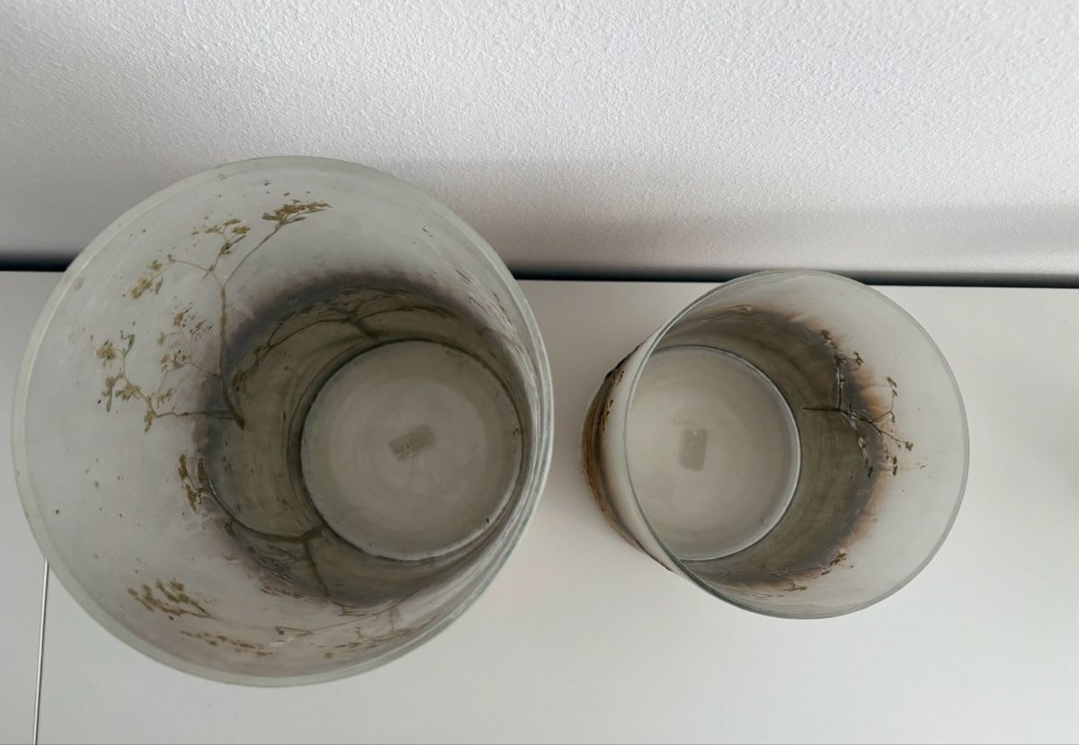 Vasi & Recipienti: 2 Vasen (für Kerzen oder Blumen) – Nuovo (secondo la descrizione) da Zürich venduto da selii 2