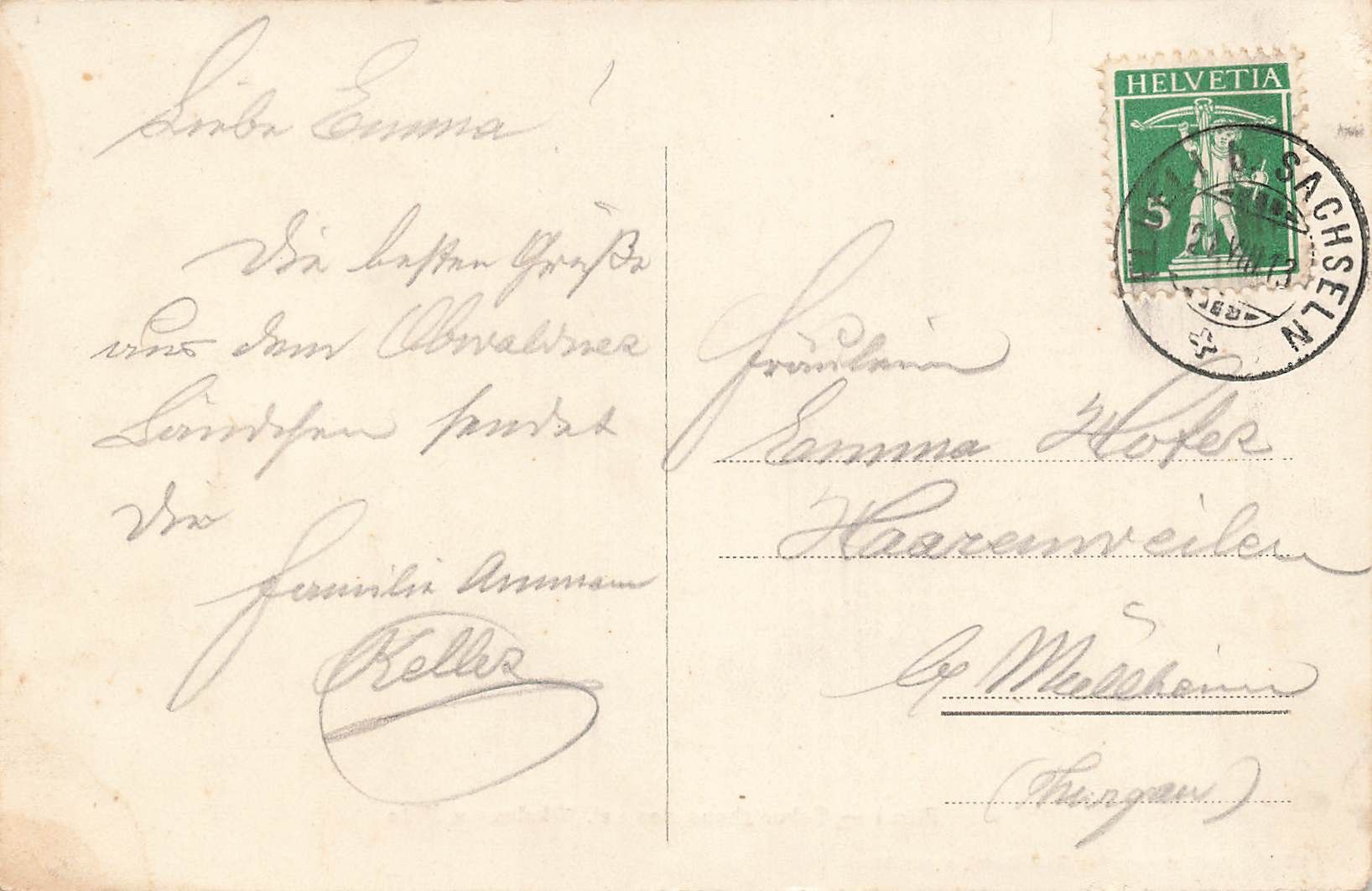 Cartoline postali: Flüeli Geburtshaus Nikolaus – Usato da Biasca venduto da Blenio71 1