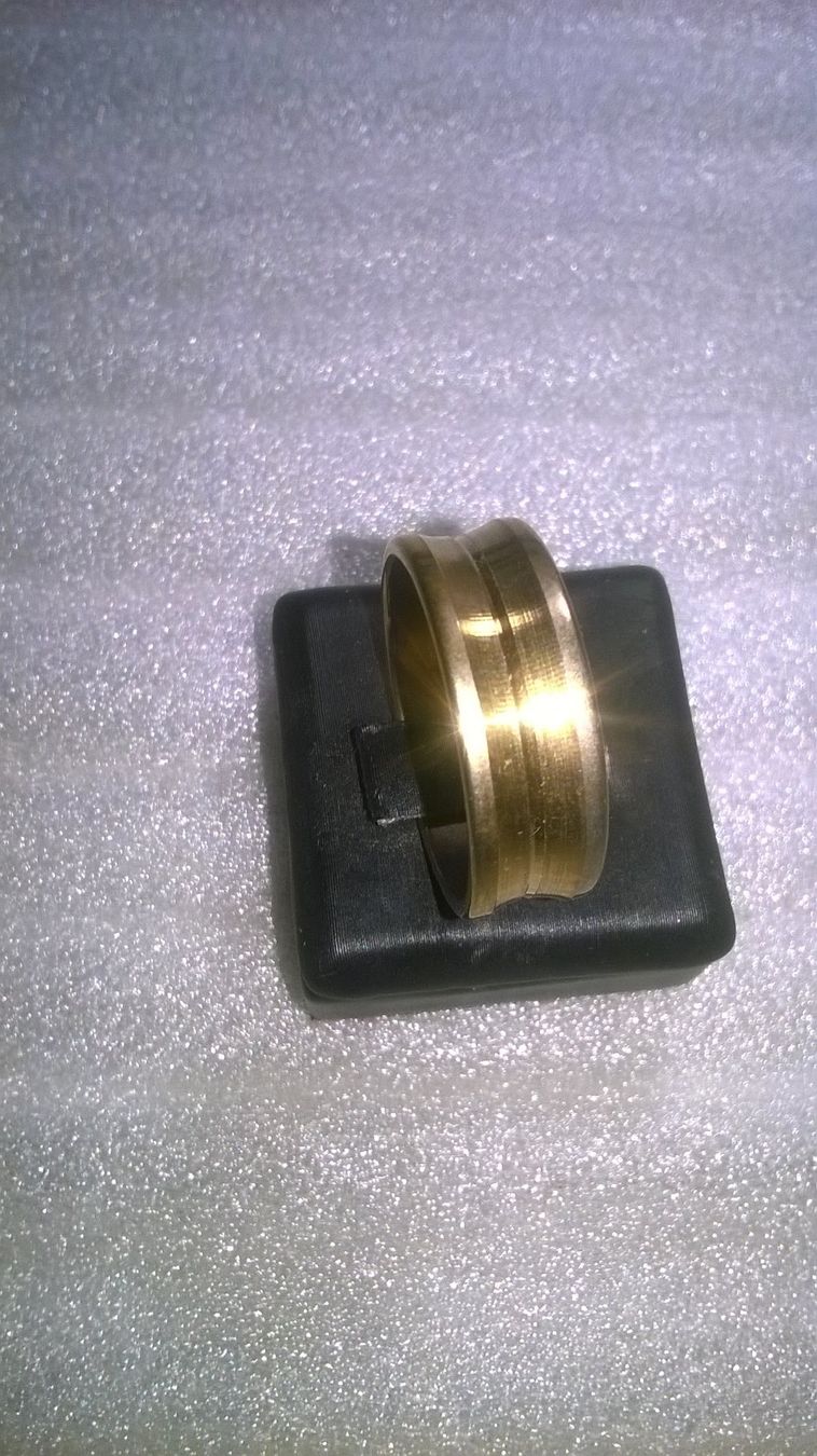 Anelli: ring edelsthal,,,vergoldet und versilber,,,glanzig – Nuovo (secondo la descrizione) da Basel venduto da bijoutrie_4 1