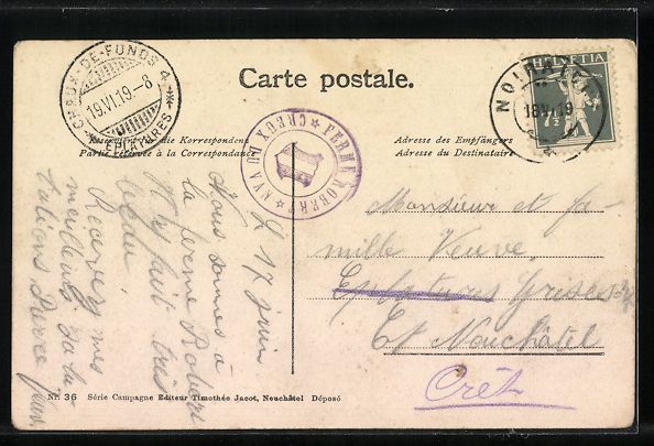 Cartoline postali: Creux du Van, Berg und Gebäude, Bootssa – Usato da Berlin venduto da bartko-reher 1