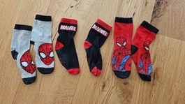3 Paar Marvel Spiderman Socken Grösse 31-34 gebraucht
