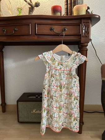 Girls Summer Dress, Size (18-24 months),  Tropical Print