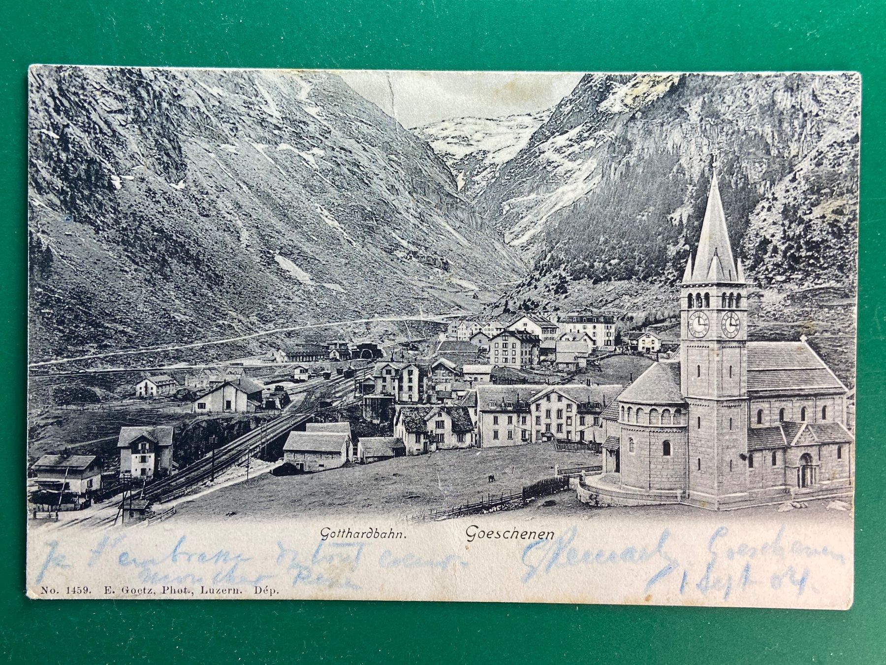 Cartoline postali: Göschenen - Gotthardbahn – Usato da Steg VS venduto da _vinci_