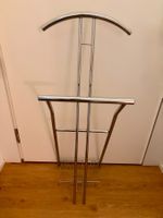 Kleiderständer / Herrendiener aus Chrom Metall klappbar