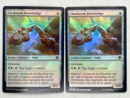 MTG Clockwork Drawbridge DMU 13 Englisch Common Foil 2x