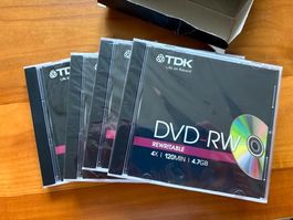 4 DVD rewritable, 120 Min; 4.7 GB