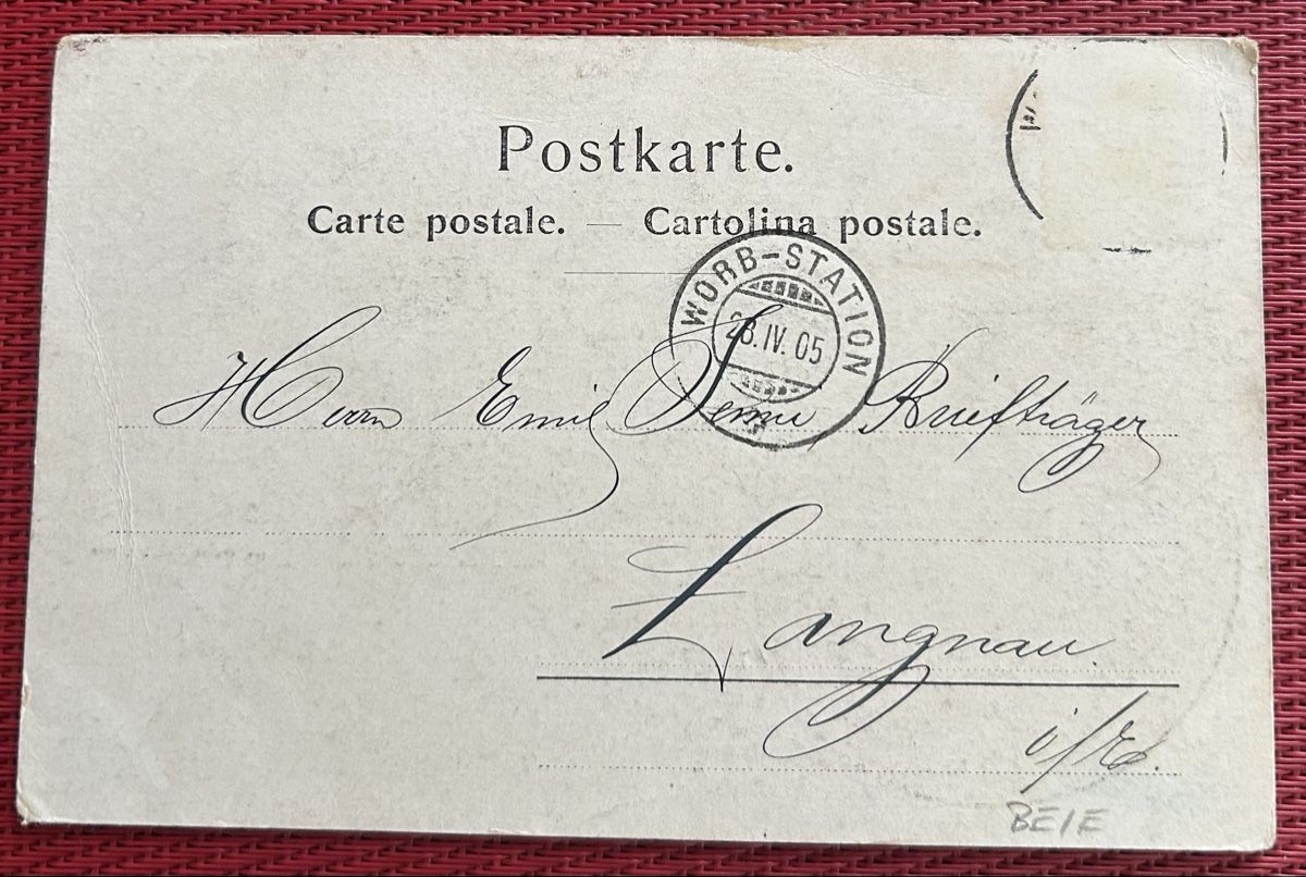 Cartoline postali: Gruss aus Schlosswil 3-Bildrig – Usato da Horw venduto da Tellbub 1