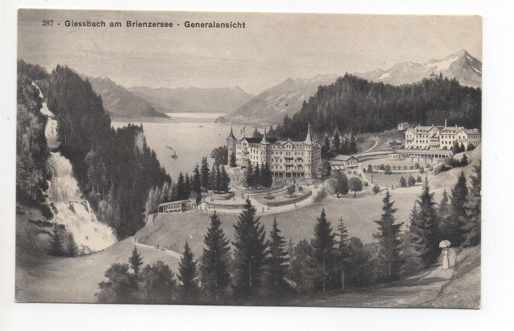Ansichtskarten: BRIENZ Giessbach am Brienzersee, Bahn – Gebraucht aus Jona von philajona