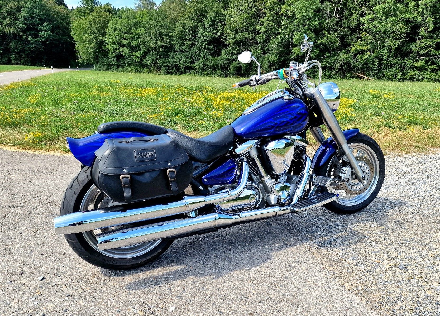 Yamaha Chopper: Yamaha XV1600 Blue Tribal Custom – Usato da Winterberg ZH venduto da maho66 7