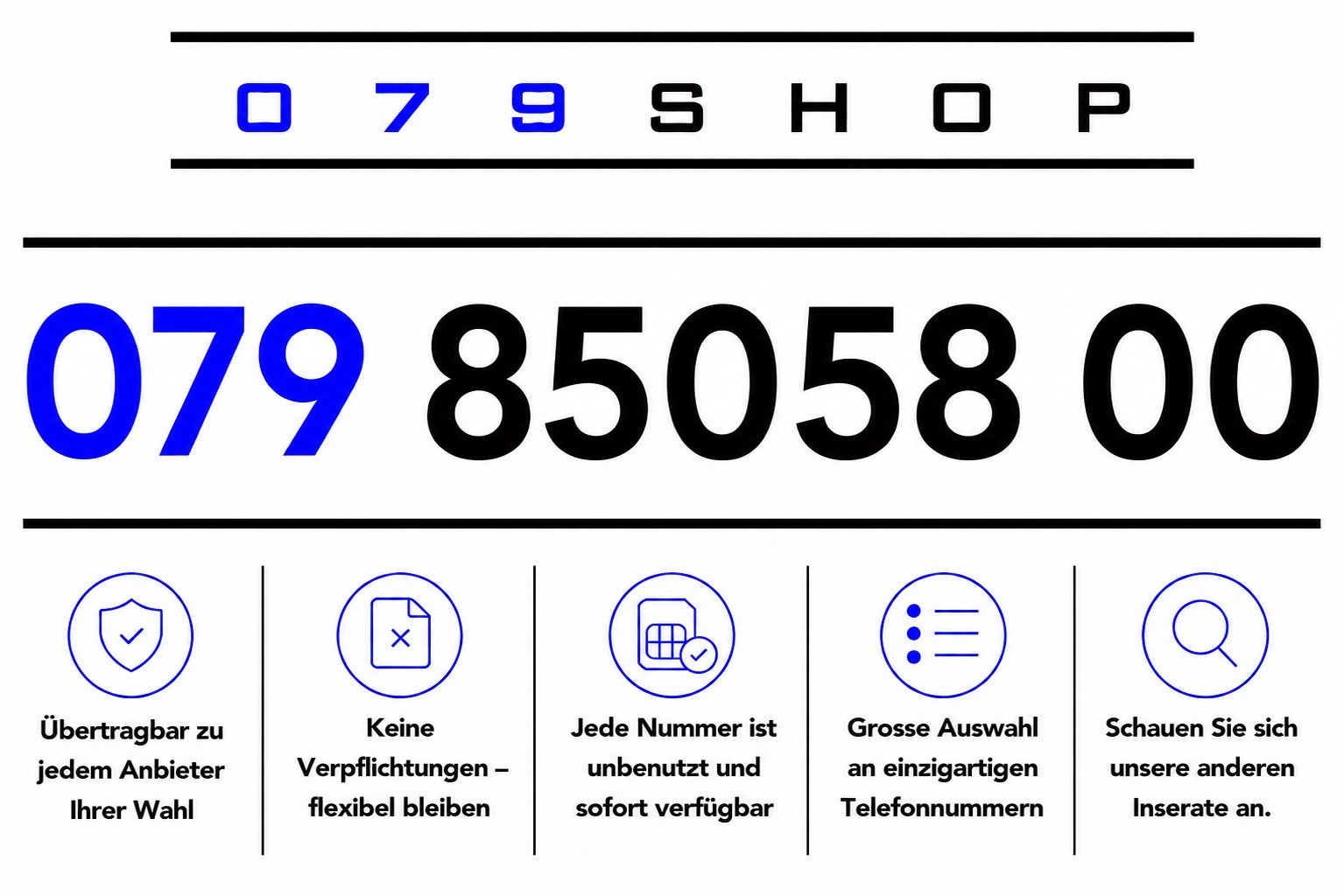 Swisscom PrePaid-Karten: Swisscom Prepaid Premium Nummer – Neu und originalverpackt aus Rotkreuz von 079shop 1