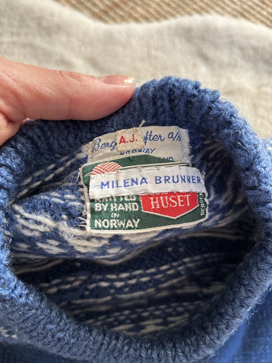 Pulls et sweat-shirts: Handgestrickter norwegischer Pullover, 134/140 – D'occasion à Bern par wisemagpie 7
