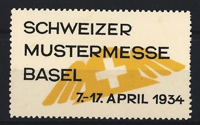 Sonstiges zum Sammeln & Seltenes: Reklamemarke Basel, Schweizer Mustermess – Gebraucht aus Berlin von bartko-reher