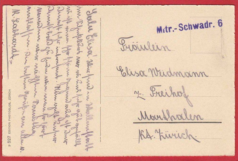 Cartoline postali: WALLENSTADT, MILITÄRSTEMPEL – Usato da Grüningen venduto da Kartenlaube 1