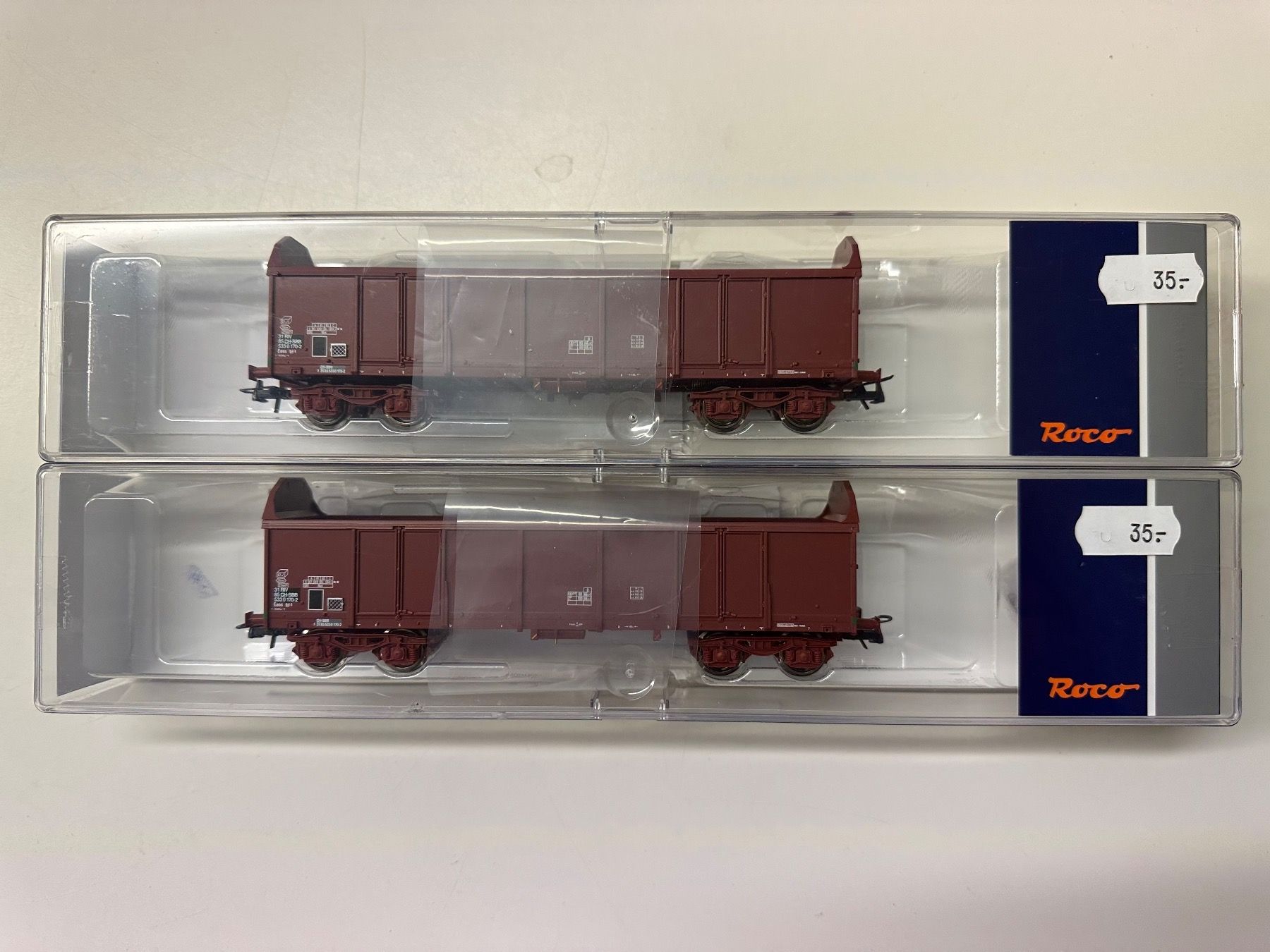 2x ROCO 76805 Offener Güterwagen, SBB H0 (Neu und originalverpackt) in ...