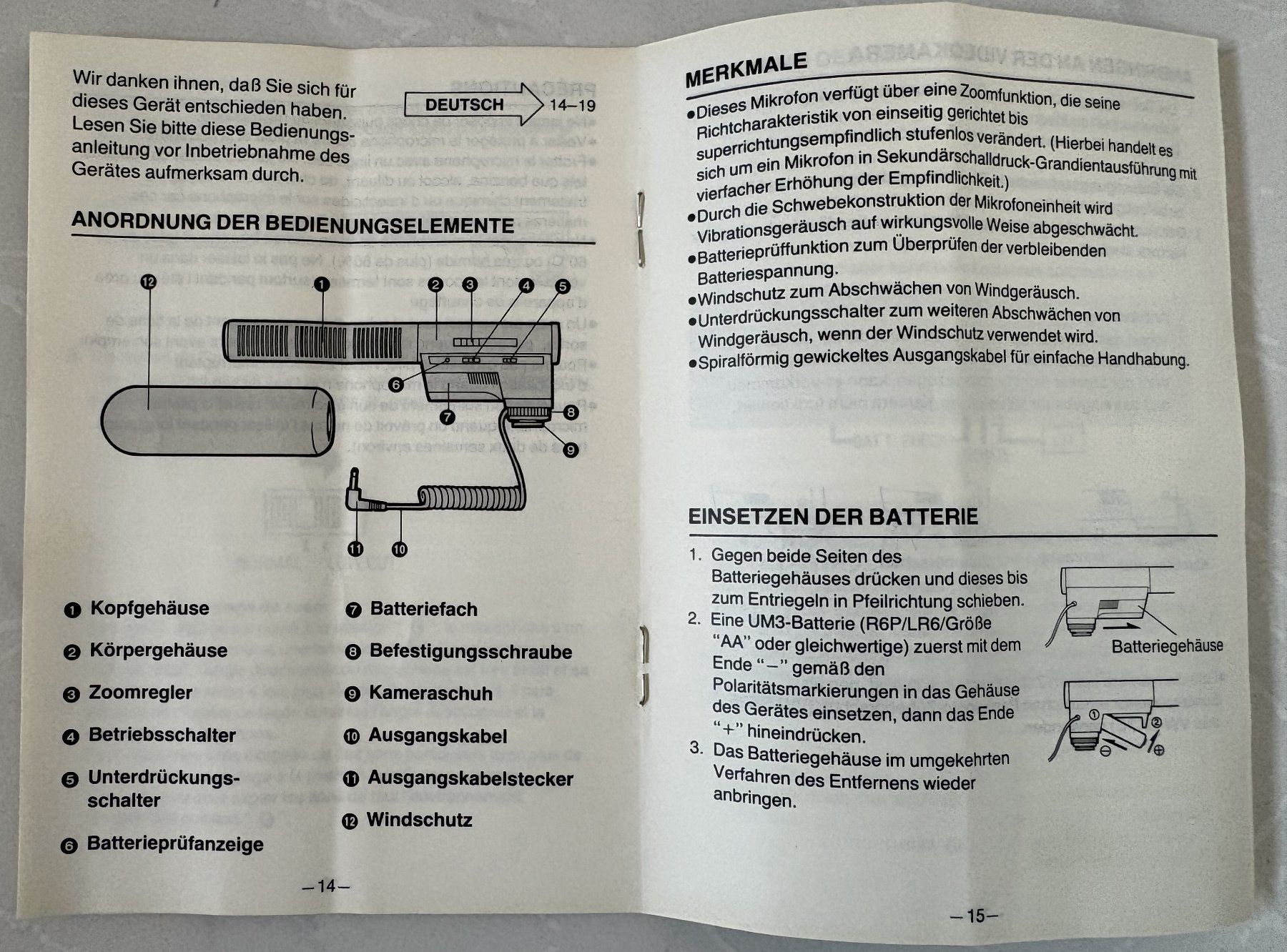 Panasonic Microphones: Panasonic RP-VM130E  Mikrofon – D'occasion à Neukirch-Egnach par Phion 6
