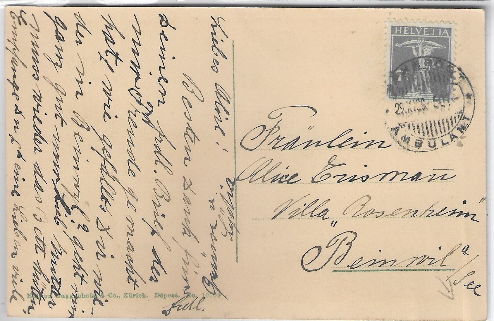 Cartoline postali: Wangen an der Aare - Guggenheim-Litho – Usato da Ettingen venduto da Kartenplanet 1