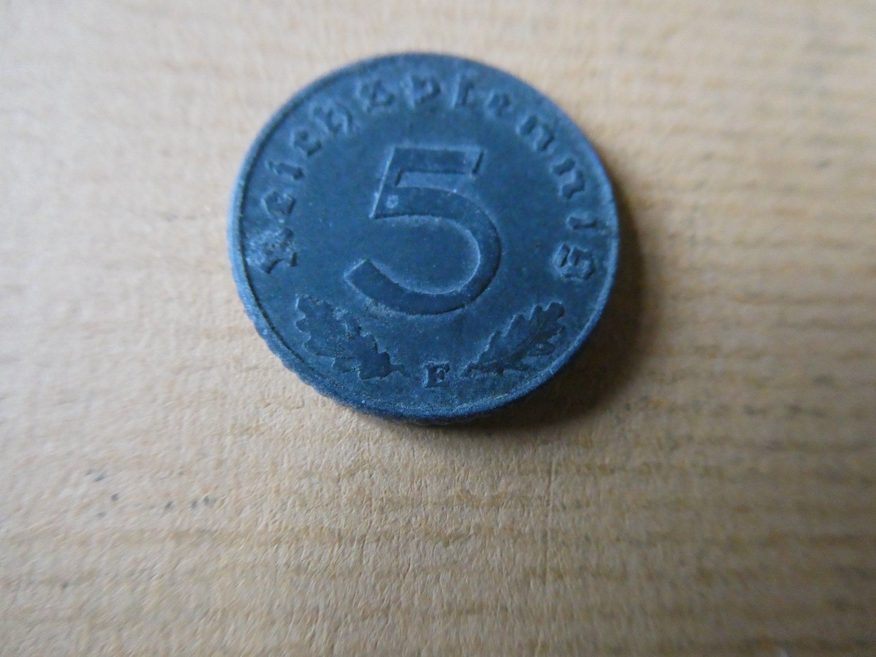 Alle Münzen: Dt. Reich 1940 E, 5 Reichspfennig – Gebraucht aus Hinterforst von rohusri