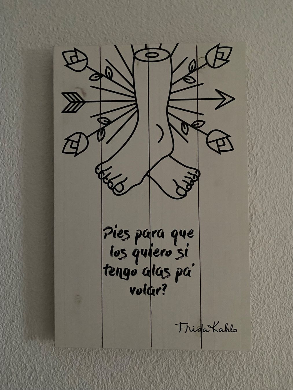 Foto & Immagini: Holzbild mit Frida Kahlo Motiv – Usato da Olten venduto da Mezoti